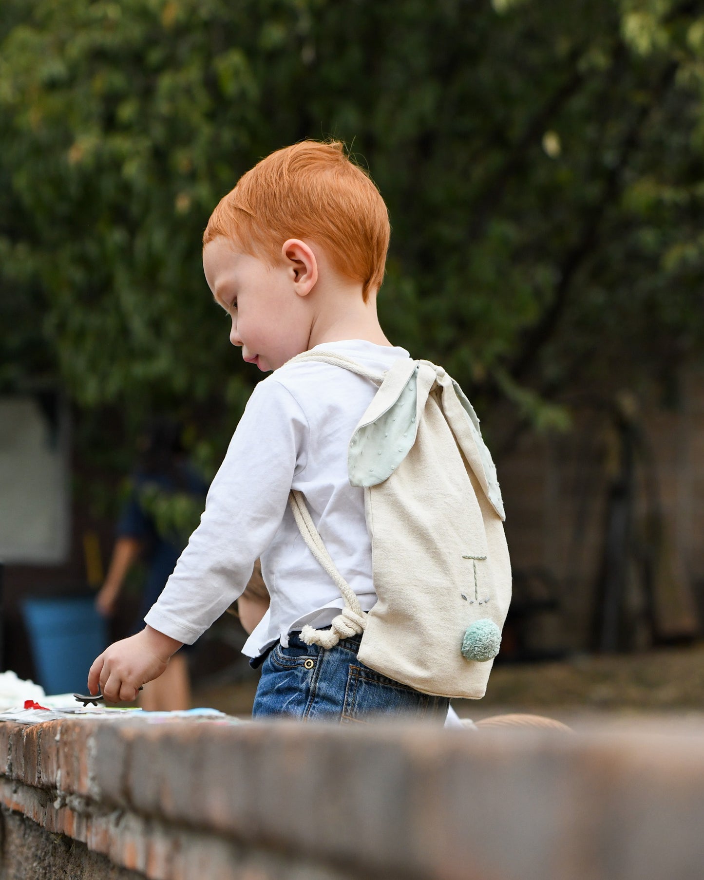 Mochilita conejo personalizada